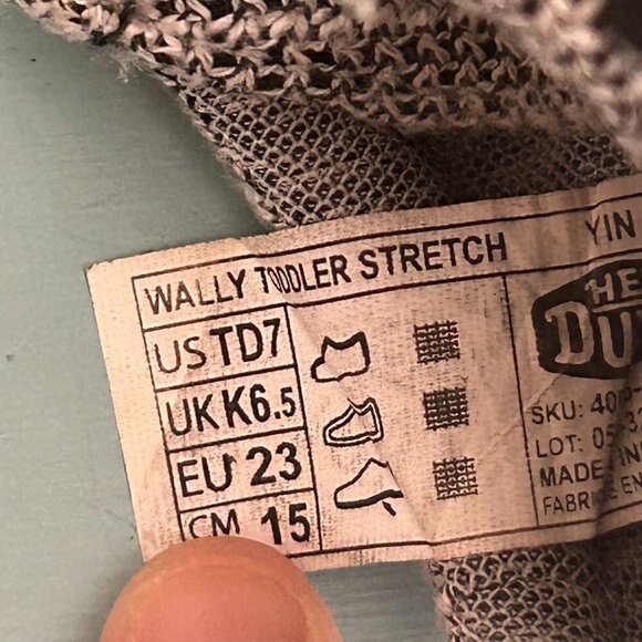 HEY DUDE Toddler Boys Wally Loafers Slip On Shoes Size 7 Stretch Slip On Sneaker - Picture 4 of 8